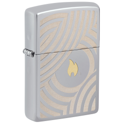 Zippo Flame And Circles Design 2 46332
